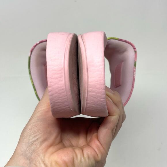 Gucci x Ken Scott GG Pursuit Floral Print Slide Slip On Flat Sandals Pink EU 37 - Picture 8 of 15